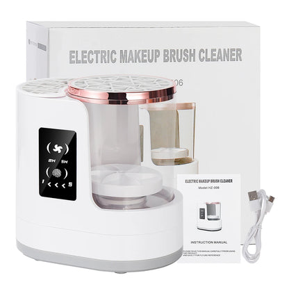 Automatic Makeup Brush Cleaner Dryer Machine Cosmetic Brushes Cleaning Air Drying Machine Sponge Egg Washing Drying Tools